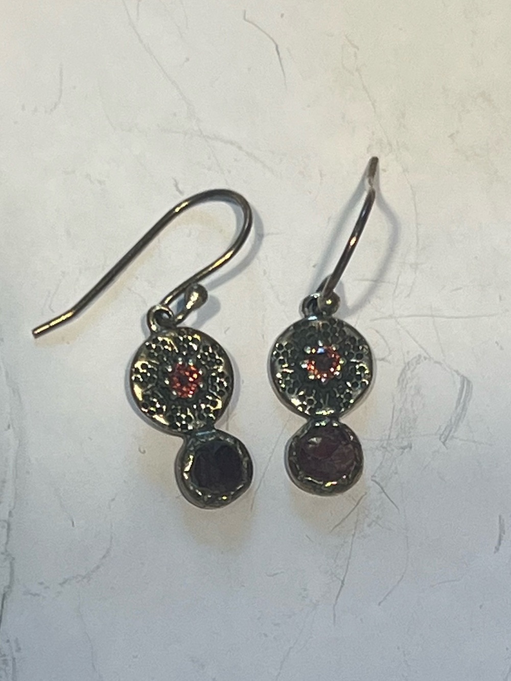 Garnet earrings
